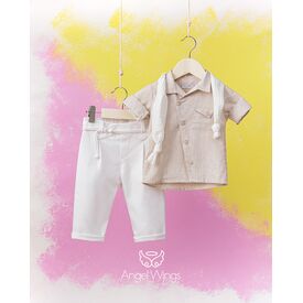 Angel Wings Βαπτιστικό Ρούχο για Αγόρι Michel Σχέδιο 214 - Ρούχα Βάπτισης για Αγόρι στο Oneirokosmos