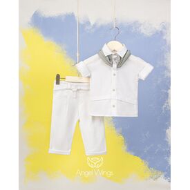 Angel Wings Βαπτιστικό Ρούχο για Αγόρι Gabriel Σχέδιο 217 - Ρούχα Βάπτισης για Αγόρι στο Oneirokosmos