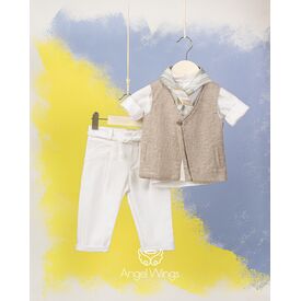 Angel Wings Βαπτιστικά Ρούχα για Αγόρι Αχιλλέας Σχέδιο 221 - Ρούχα Βάπτισης για Αγόρι στο Oneirokosmos