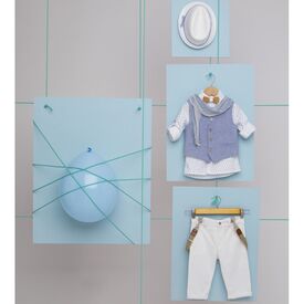 Bambolino: Dimitris Βαπτιστικό Ρούχο για Αγόρι 1719 - Ρούχα Βάπτισης για Αγόρι στο Oneirokosmos