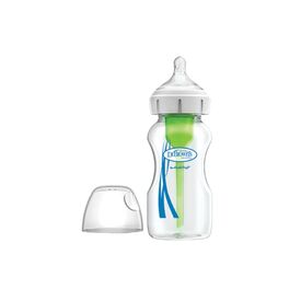 Dr Brown's μπιμπερό γυάλινο με φαρδύ λαιμό natural flow Options 270ml WB91740 - Μπιμπερό στο Oneirokosmos