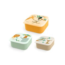Miniland Σετ Παιδικά Δοχεία Φαγητού  Snack Box Jungle ML89623 - Θερμός & Ισοθερμικά Προϊόντα στο Oneirokosmos