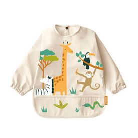 Miniland Soft Μακρυμάνικη  Σαλιάρα  Biby Jungle ML89625 - Σαλιάρες Πλαστικές - Σιλικόνης στο Oneirokosmos