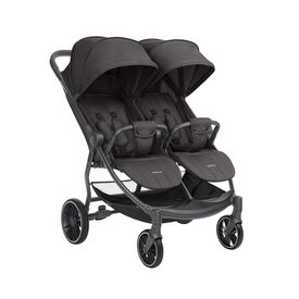 Kikka boo Καρότσι Διδύμων Happy 2 Dark Grey 31001040015 - Καρότσια για Δίδυμα στο Oneirokosmos