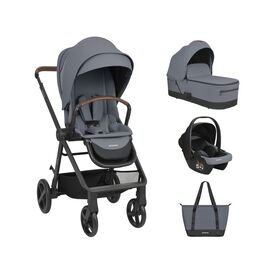 Kikka Boo Πολυκαρότσι 3 in 1 with Carrycot Mia Grey 31001010264 - Πολυκαρότσια, Συστήματα Μεταφοράς στο Oneirokosmos