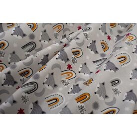 Dimcol Πάνα Αγκαλιάς Χασέ Cotton 100% 80x80 εκ. Fox 527 Grey - Πάνες-Λαβέτες-Σελτέδες στο Oneirokosmos