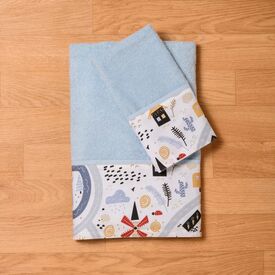 ABO Σετ Βρεφικές Πετσέτες 2τμχ Boy on Adventure 3083-530 - Πετσέτες-Μπουρνούζια στο Oneirokosmos