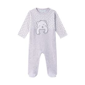 AMOMI Βρεφικό Φορμάκι  Γκρι Bear 71023 - Newborm στο Oneirokosmos