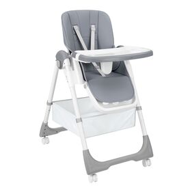 Kikka Boo Καρεκλάκι Φαγητού Spicy+ Grey 31004010202 - Καθίσματα Φαγητού Επιδαπέδια στο Oneirokosmos