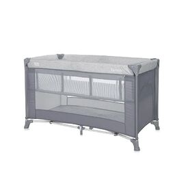 Lorelli  Παρκοκρέβατο Torino 2 Επιπέδων Grey Striped Elements 10080462213 - Παρκοκρέβατο στο Oneirokosmos