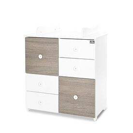Lorelli Συρταριέρα Αλλαξιέρα  Cupboard 83x71x96cm White & Coffee 10170140042P - Σιφονιέρες - Αλλαξιέρες στο Oneirokosmos