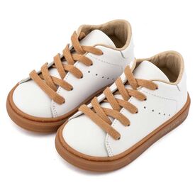 Babywalker Δετό Δερμάτινο Sneaker BW 4312 Λευκό - Βαπτιστικό Παπούτσι για Αγόρι στο Oneirokosmos