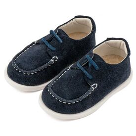 Babywalker Καστόρινο Δετό Μοκασίνι BW4315 Μπλε - Βαπτιστικό Παπούτσι για Αγόρι στο Oneirokosmos
