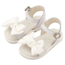 Babywalker Πέδιλο με Διακοσμητικό Οργάντζας BW4892 Λευκό - Βαπτιστικό Παπούτσι για Κορίτσι στο Oneirokosmos