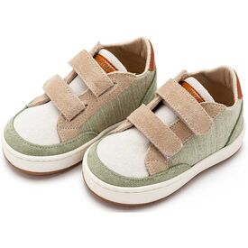 Babywalker Δίχρωμο Sneaker Διπλό Χρατς EXC5297  Μέντα Μπεζ Λευκό - Βαπτιστικό Παπούτσι για Αγόρι στο Oneirokosmos