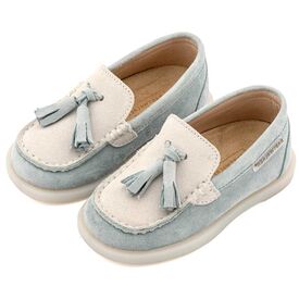 Babywalker Loafers με Φουντάκια EXC5317 Μίνεραλ - Βαπτιστικό Παπούτσι για Αγόρι στο Oneirokosmos