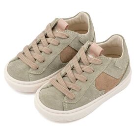 Babywalker Δίχρωμο Sneaker Δετό EXC8002 Μέντα Μπεζ - Βαπτιστικό Παπούτσι για Αγόρι στο Oneirokosmos