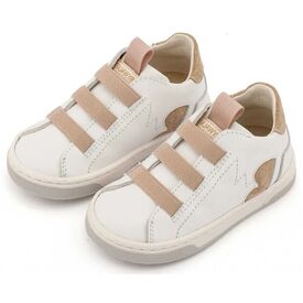 Babywalker Sneaker Παντοφλέ με Λαστιχάκια EXC8005 Λευκό Μπεζ - Βαπτιστικό Παπούτσι για Αγόρι στο Oneirokosmos