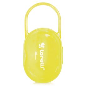 Lorelli Θήκη Πιπίλας από Πλαστικό Yellow - Πιπίλες στο Oneirokosmos