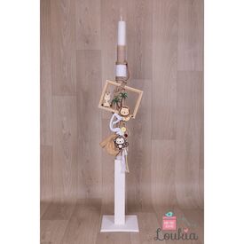 Loukia Χειροποίητη Λαμπάδα Βάπτισης για Αγόρι E626 - Για Αγόρι στο Oneirokosmos