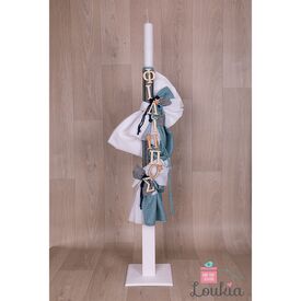 Loukia Χειροποίητη Λαμπάδα Βάπτισης για Αγόρι E637 - Για Αγόρι στο Oneirokosmos