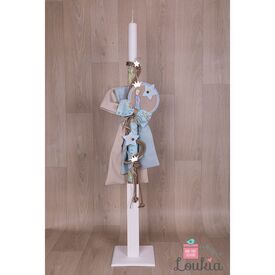 Loukia Χειροποίητη Λαμπάδα Βάπτισης για Αγόρι E639 - Για Αγόρι στο Oneirokosmos