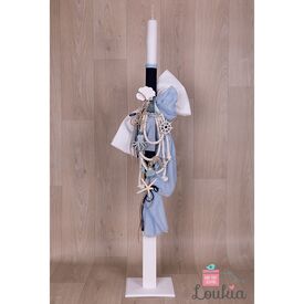 Loukia Χειροποίητη Λαμπάδα Βάπτισης για Αγόρι E643 - Για Αγόρι στο Oneirokosmos