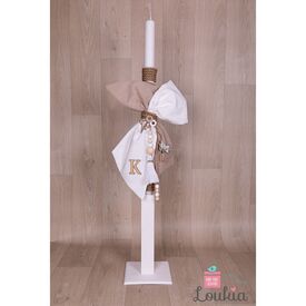 Loukia Χειροποίητη Λαμπάδα Βάπτισης για Αγόρι E646 - Για Αγόρι στο Oneirokosmos