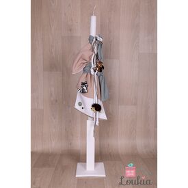 Loukia Χειροποίητη Λαμπάδα Βάπτισης για Αγόρι E648 - Για Αγόρι στο Oneirokosmos