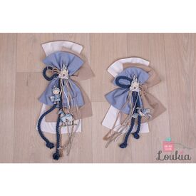 Loukia Χειροποίητος Φιόγκος Βάπτισης M600 - Μπρανς στο Oneirokosmos