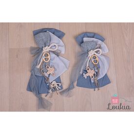 Loukia Χειροποίητος Φιόγκος Βάπτισης M601 - Μπρανς στο Oneirokosmos