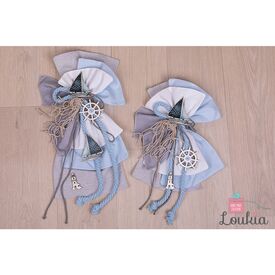 Loukia Χειροποίητος Φιόγκος Βάπτισης M602 - Μπρανς στο Oneirokosmos