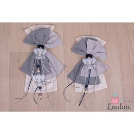 Loukia Χειροποίητος Φιόγκος Βάπτισης M603 - Μπρανς στο Oneirokosmos