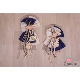 Loukia Χειροποίητος Φιόγκος Βάπτισης M605 - Μπρανς στο Oneirokosmos