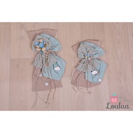 Loukia Χειροποίητος Φιόγκος Βάπτισης M607 - Μπρανς στο Oneirokosmos