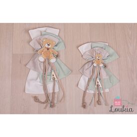 Loukia Χειροποίητος Φιόγκος Βάπτισης M608 - Μπρανς στο Oneirokosmos