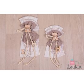 Loukia Χειροποίητος Φιόγκος Βάπτισης M609 - Μπρανς στο Oneirokosmos