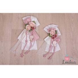 Loukia Χειροποίητος Φιόγκος Βάπτισης M613 - Μπρανς στο Oneirokosmos