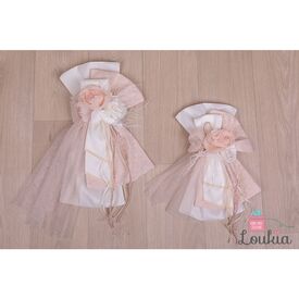 Loukia Χειροποίητος Φιόγκος Βάπτισης M620 - Μπρανς στο Oneirokosmos