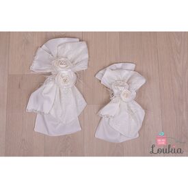 Loukia Χειροποίητος Φιόγκος Βάπτισης M621 - Μπρανς στο Oneirokosmos