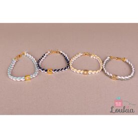 Loukia Χειροποίητο Μαρτυρικό Βάπτισης MΑΡ70 - Λαδί - Μαρτυρικά στο Oneirokosmos