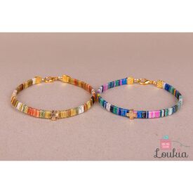 Loukia Χειροποίητο Μαρτυρικό Βάπτισης ΜΑΡ74 - Χρυσό - Μαρτυρικά στο Oneirokosmos