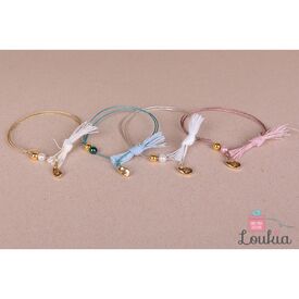 Loukia Χειροποίητο Μαρτυρικό Βάπτισης ΜΑΡ78 - Ροζ - Μαρτυρικά στο Oneirokosmos