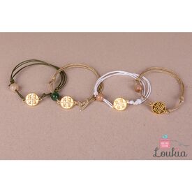 Loukia Χειροποίητο Μαρτυρικό Βάπτισης ΜΑΡ79 - Λαδί - Καφέ Πέτρα - Μαρτυρικά στο Oneirokosmos