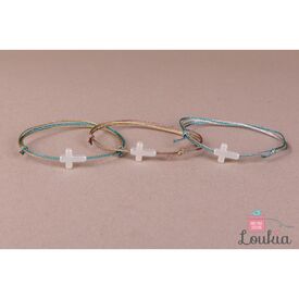 Loukia Χειροποίητο Μαρτυρικό Βάπτισης ΜΑΡ85 - Φυσικό / Ροζ - Μαρτυρικά στο Oneirokosmos