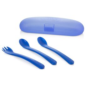 Miniland Βρεφικό Σετ με Πιρούνι Picneat από Πλαστικό σε Θήκη Blue  3τεμ - Κουταλάκια, Πηρουνάκια στο Oneirokosmos