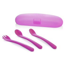 Miniland Βρεφικό Σετ με Πιρούνι Picneat από Πλαστικό σε Θήκη Pink 3τεμ - Κουταλάκια, Πηρουνάκια στο Oneirokosmos