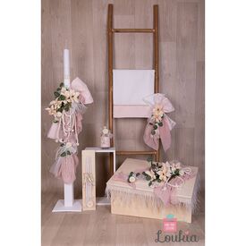 Loukia Χειροποίητο  Σετ Βάπτισης για Κορίτσι 603 - Για Κορίτσι στο Oneirokosmos