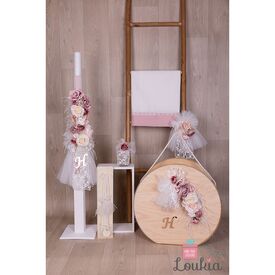 Loukia Χειροποίητο  Σετ Βάπτισης για Κορίτσι 605 - Για Κορίτσι στο Oneirokosmos