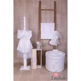 Loukia Χειροποίητο  Σετ Βάπτισης για Κορίτσι 607 - Για Κορίτσι στο Oneirokosmos